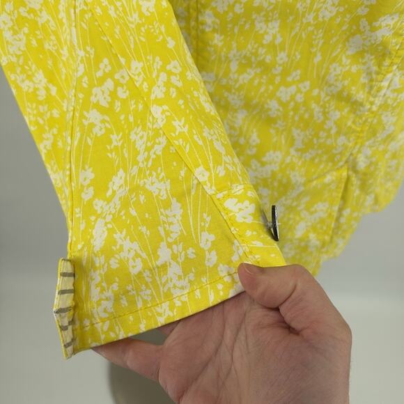 Cabi Yellow Printed Field Jacket Size Small New - Picture 9 of 16
